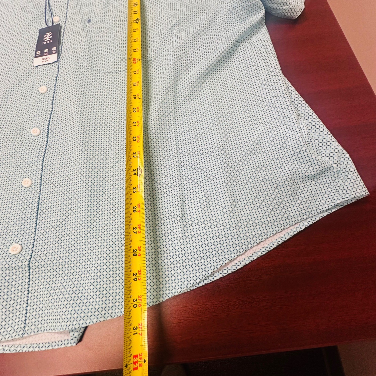 IZOD Breeze Shirt Mens 4XB Atomizer Short Sleeve Button Down Summer NWT $65