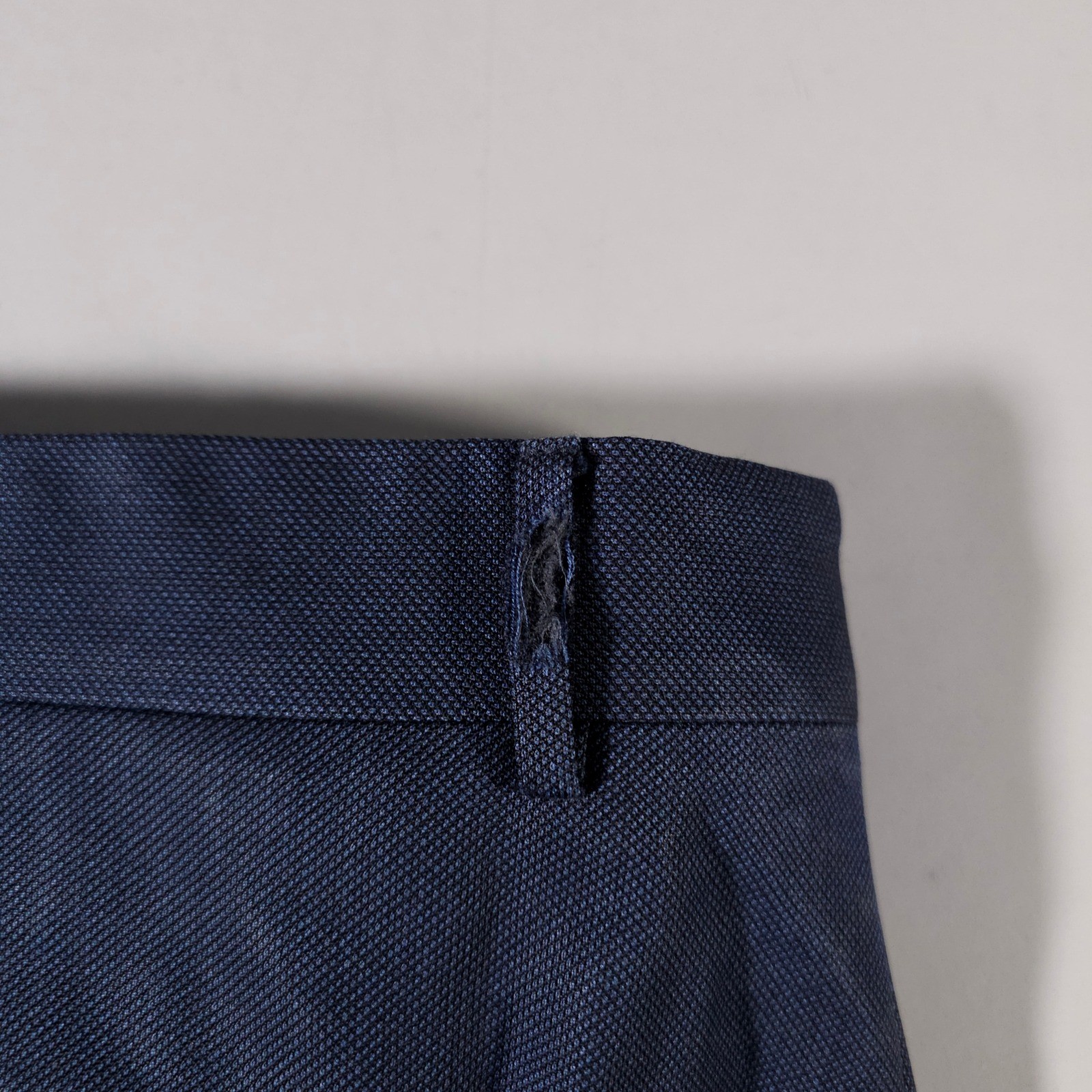 Corneliani Suit Men 44/54L Navy Blue Virgin 110 Wool Pleated Pant Made in Italy