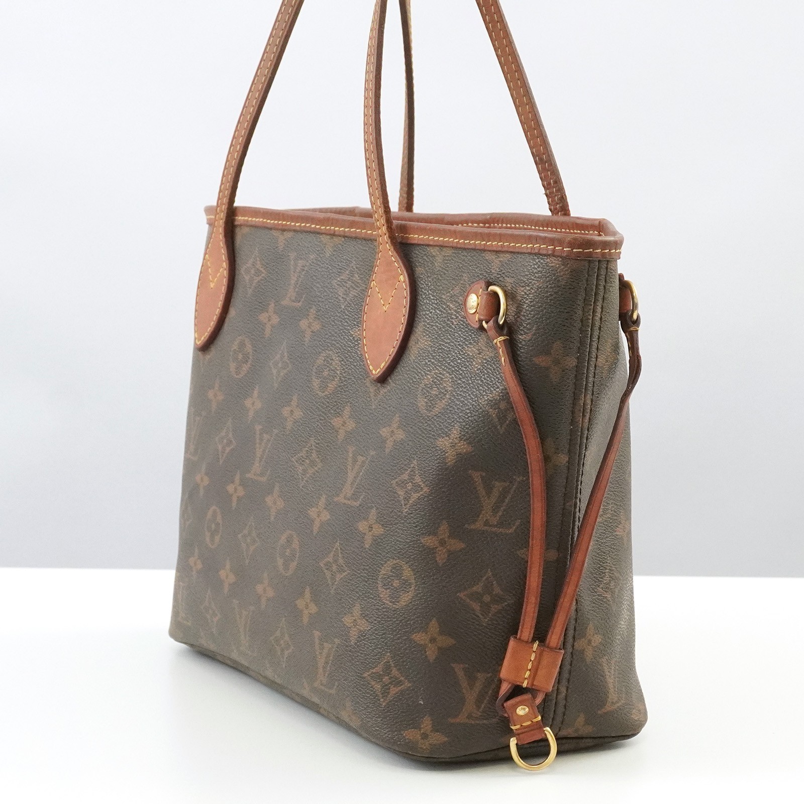 LOUIS VUITTON LV Monogram Neverfull PM M40155 Tote Bag Brown VI2130 Auth #56747A
