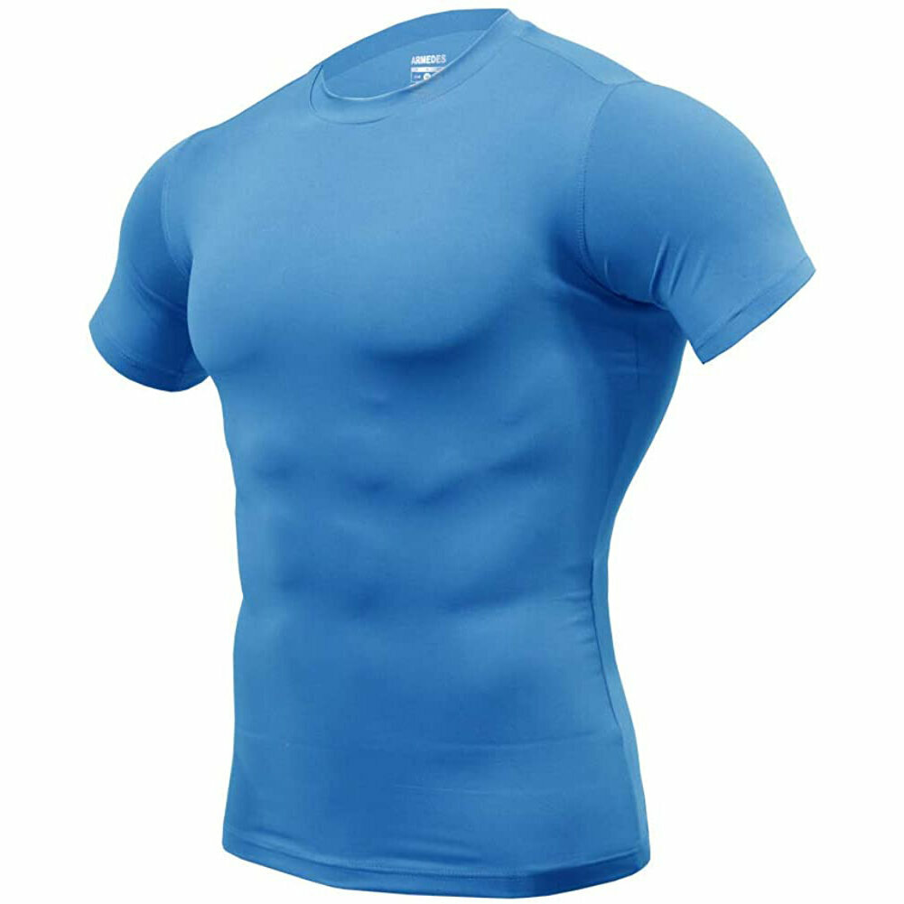 ARMEDES Mens Short Sleeve T-Shirt Cool Dry Compression Baselayer AR 51