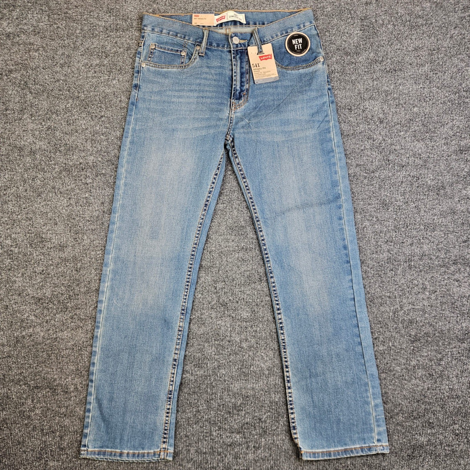 Levis 541 Athletic Fit Jeans Boys 18 Reg W29 L29 Relaxed Straight Denim Med Wash