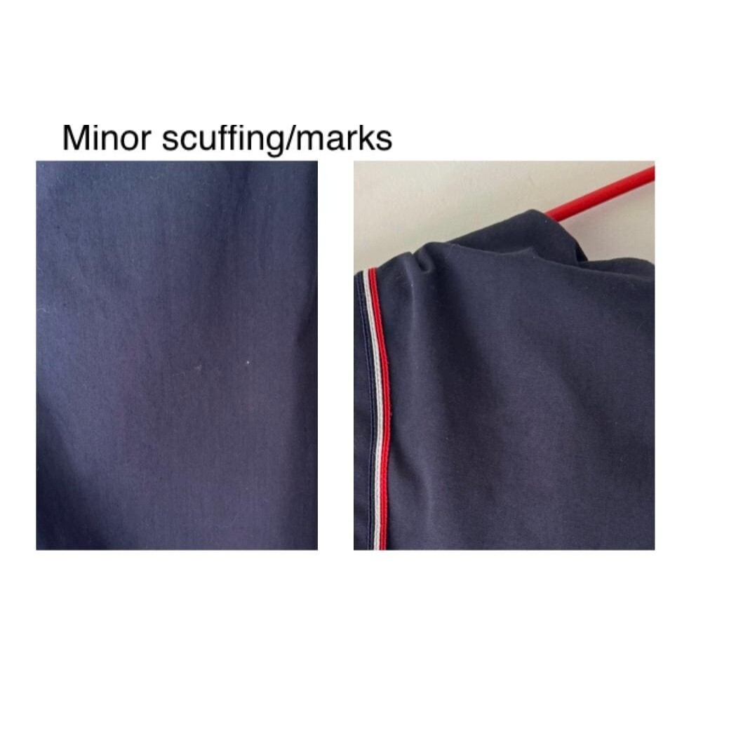 70s vintage navy blue nautical sailor collar retro pinup sleeveless midi dress