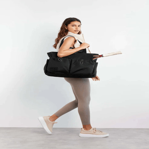 NWT Beis Sports Carryall Tote Duffle in Black