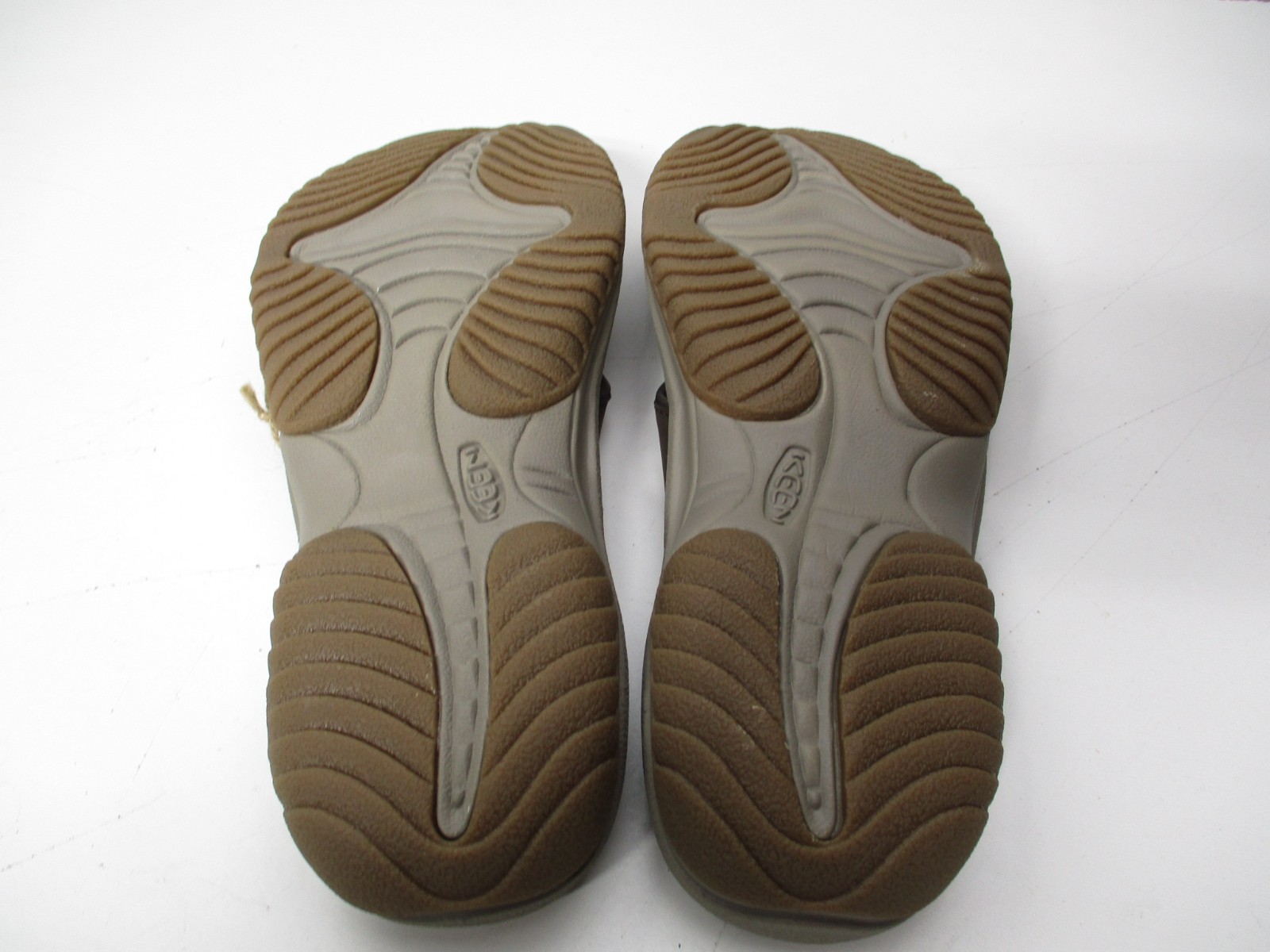 Keen Waimea TG Toe Protect Flip-Flops Sandals Leather Brown/ Taupe Mens Sz 11
