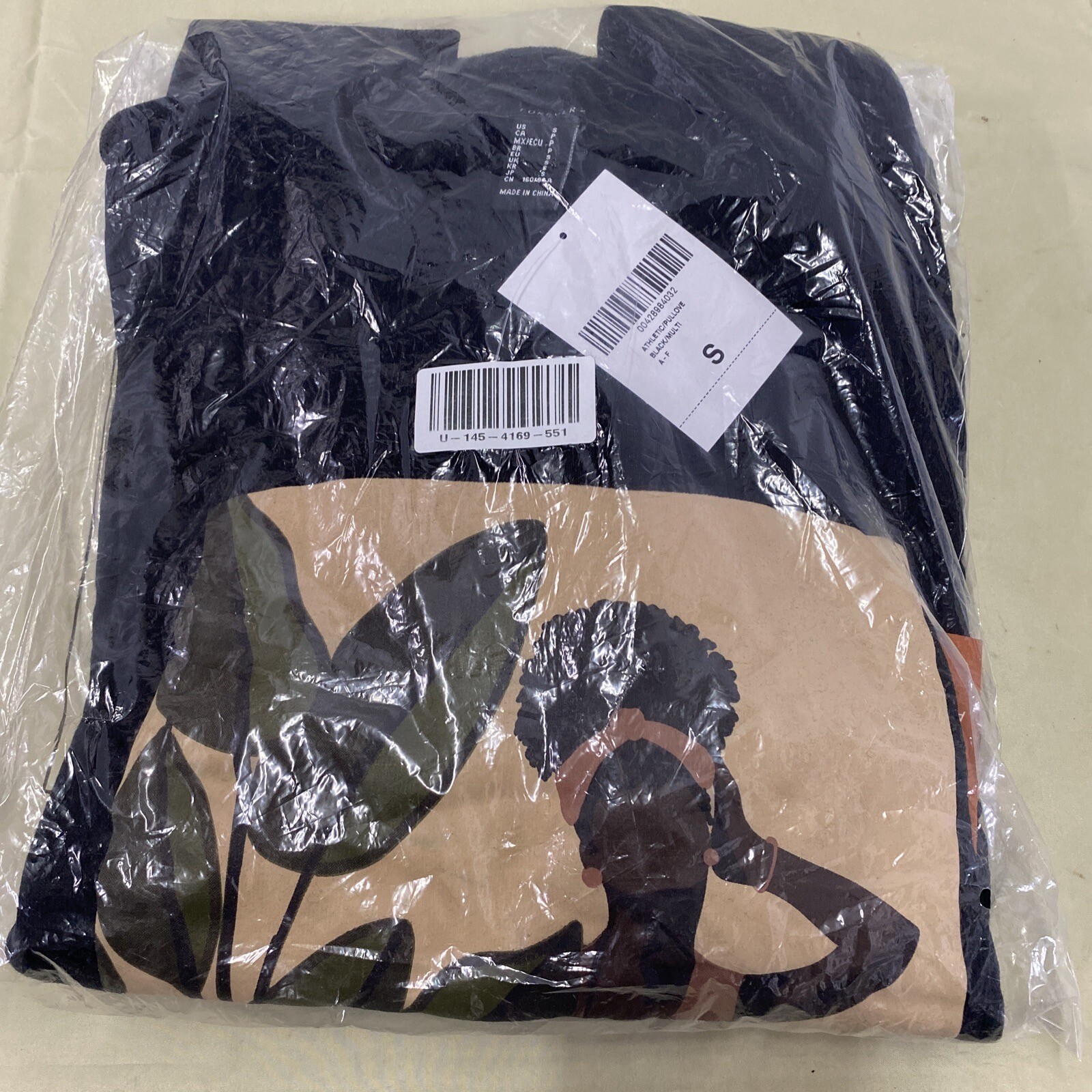 Forever 21 Celebrating Black History Collection Black Sweatshirt W/Logo Size Sm