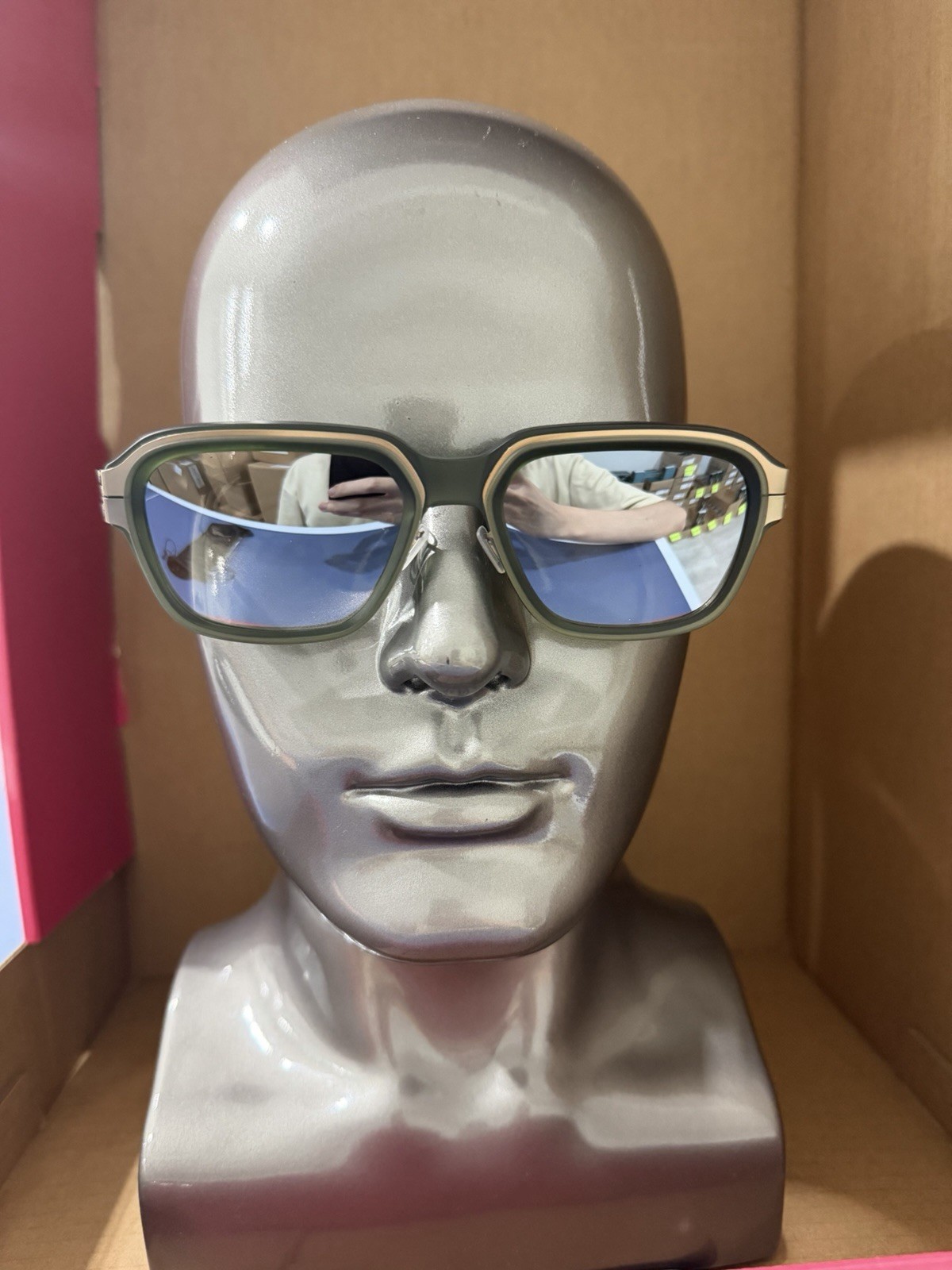 IC! BERLIN BOGART Bronze Sunglasses Gunmetal Authentic New *NO BOX* IC0219 5535G