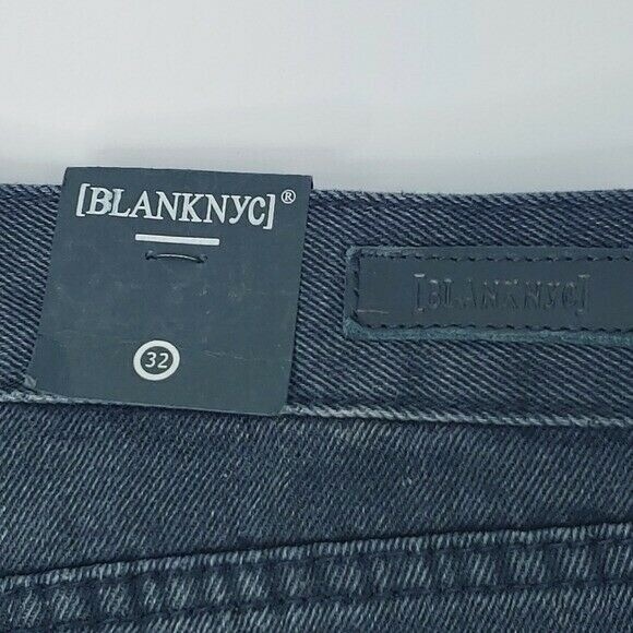 BlankNYC Denim Shorts Distressed Frayed Hem Black Washed WMS 32