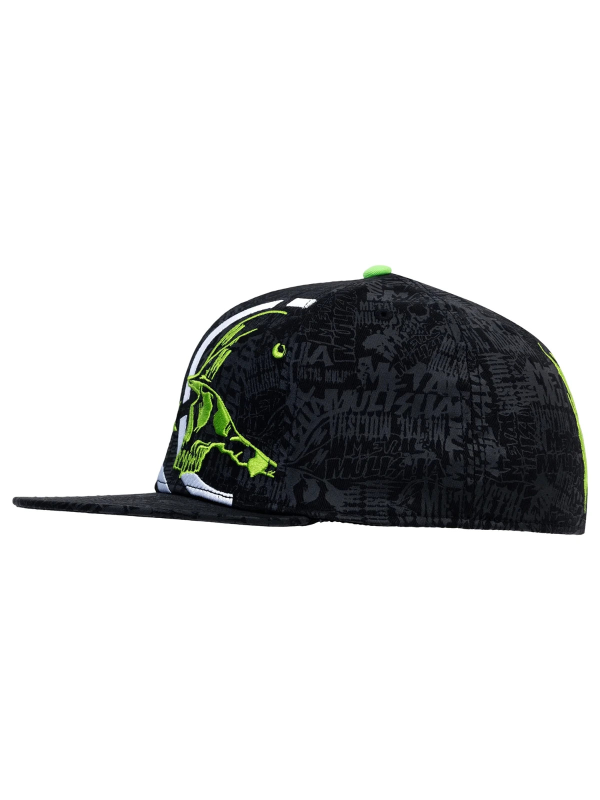 Metal Mulisha Men’s Ghost 3 Flex Hat Motocross Skull and Helmet FMX Baseball Cap