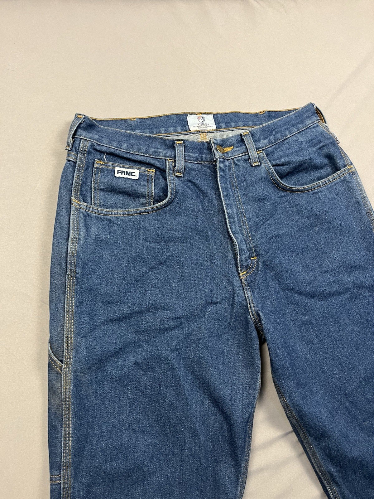Tyndale FR Jeans Mens 34×31 Blue Denim Carpenter Arc Rated CAT 2 Made USA F290T