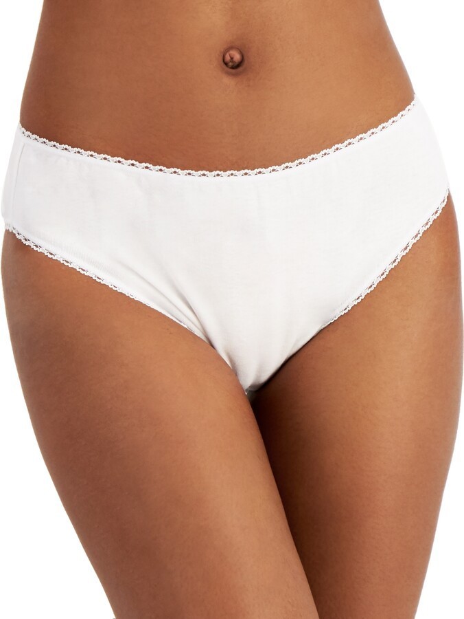 Charter Club Everyday Cotton High-Cut Brief Underwear, U Pick (INT2)