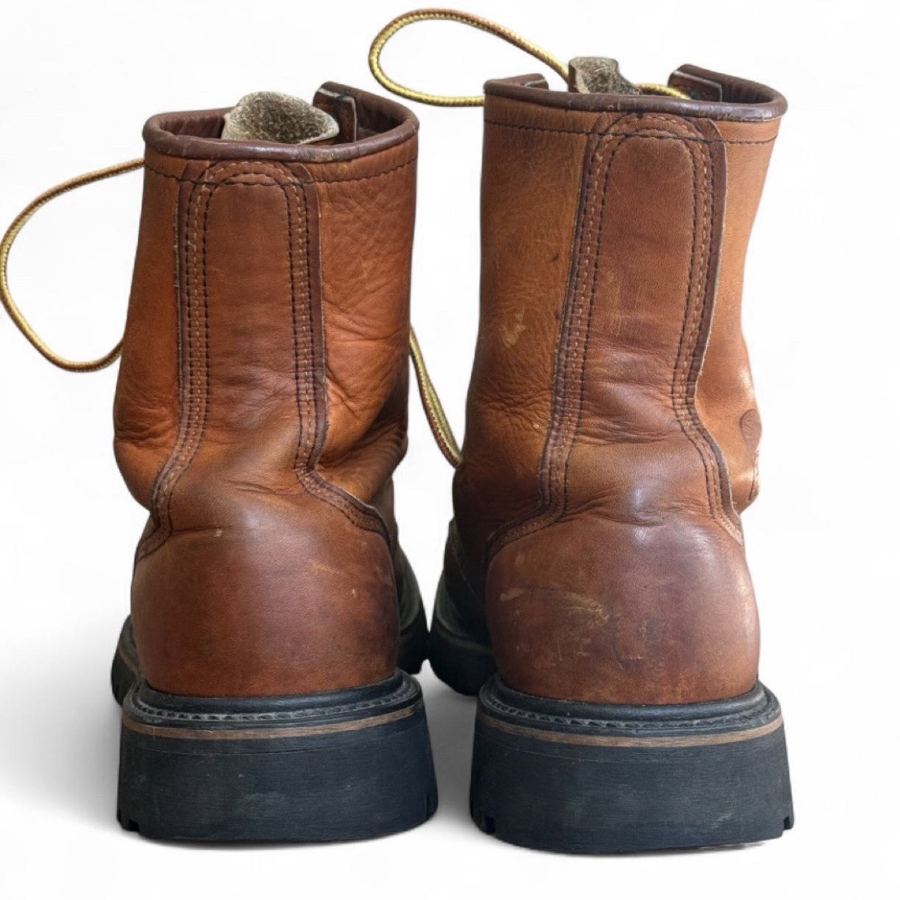 Red Wing Shoes Men’s Brown Leather Lace-Up Ankle Logger Boots Irish Settler 10D