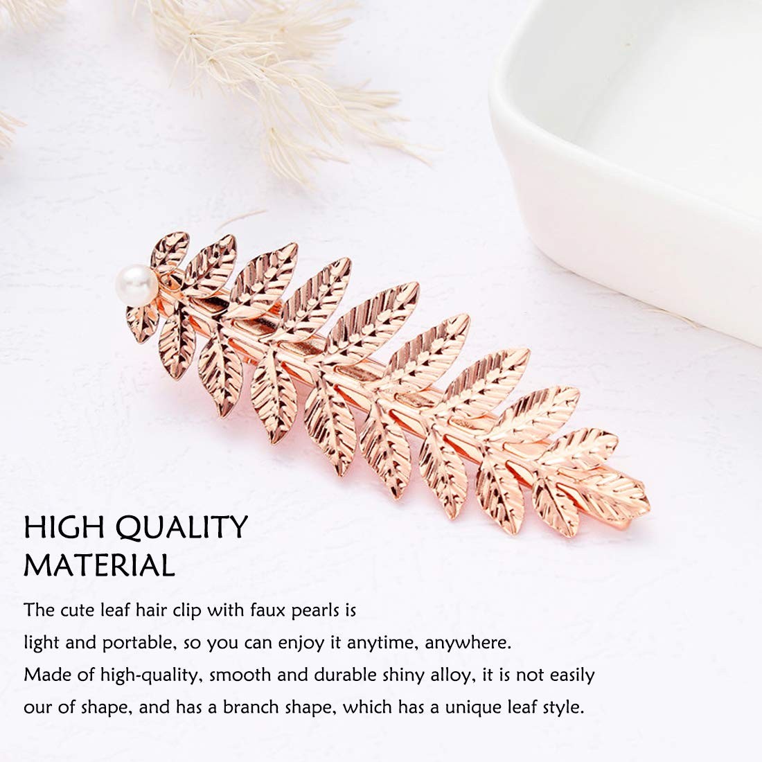 7pcs Goddess Leaf Headband, Greek Bridal Medium (7 Count), Golden