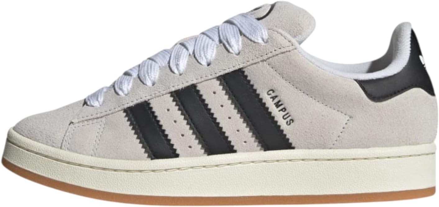 Adidas Women’s Campus 00s Sneakers – Crystal White/Core Black, Size 7.5 US
