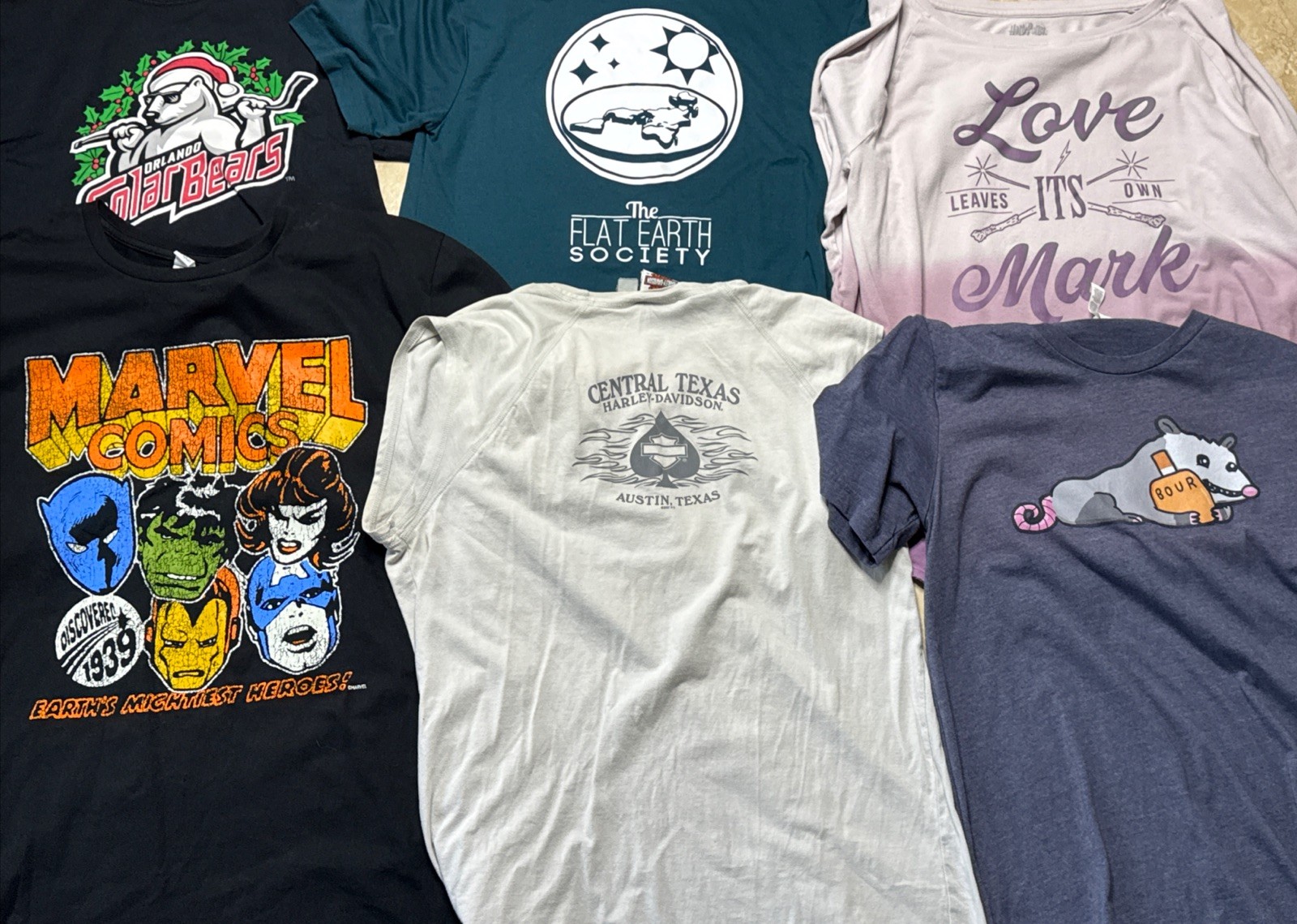 (48 Pc) Random Lot of Graphic TShirts Mixed All Sizes USA Brands Vintage Sports