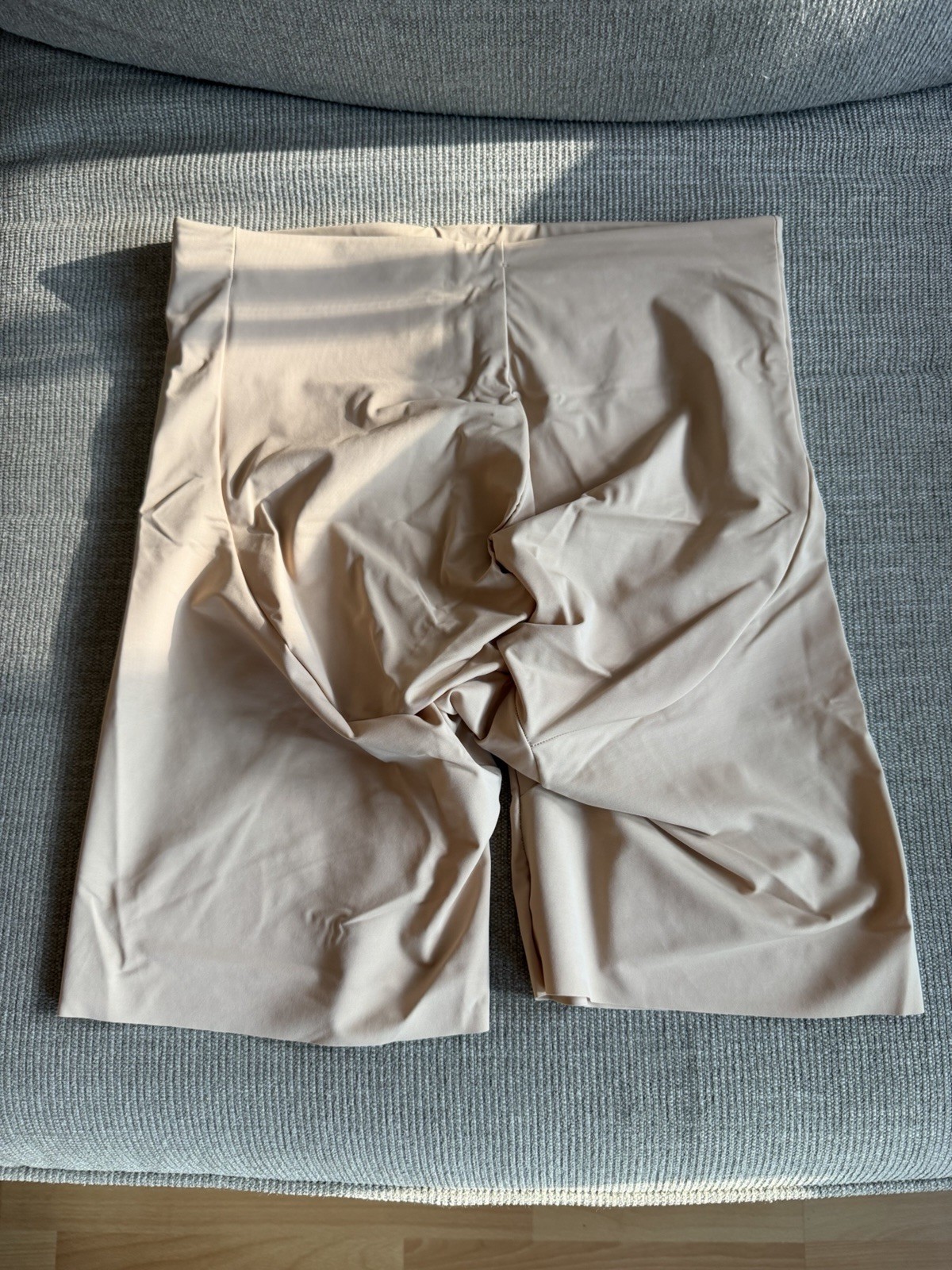Leonisa NEW Golden Beige Small Midrise Anti Chafing Butt Lifter Shaper Short