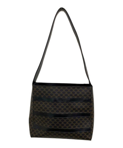 CELINE Macadam pattern one-shoulder bag brown MC96