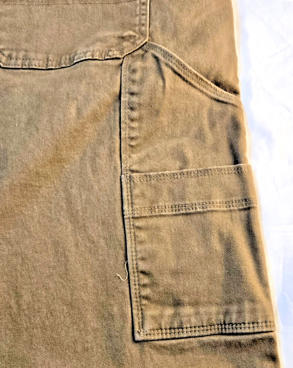 Weatherproof Vintage Mens Carpenter Pants 40×30 Cedar Brown Stretch Workwear Uti