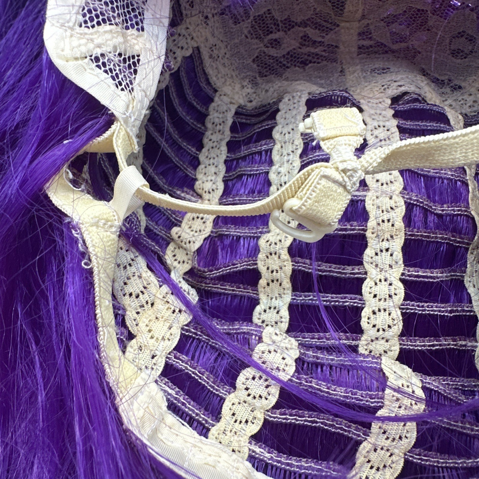 Wig Purple Bob Style Synthetic Fiber Mardi Gras Costume Cos Play Halloween Wig