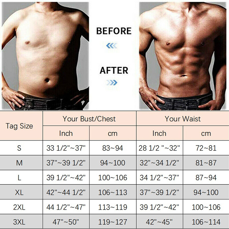 Men’s Sweat Sauna Chaleco Tank Top Body Shaper Fajas Para Hombres Reductora Vest