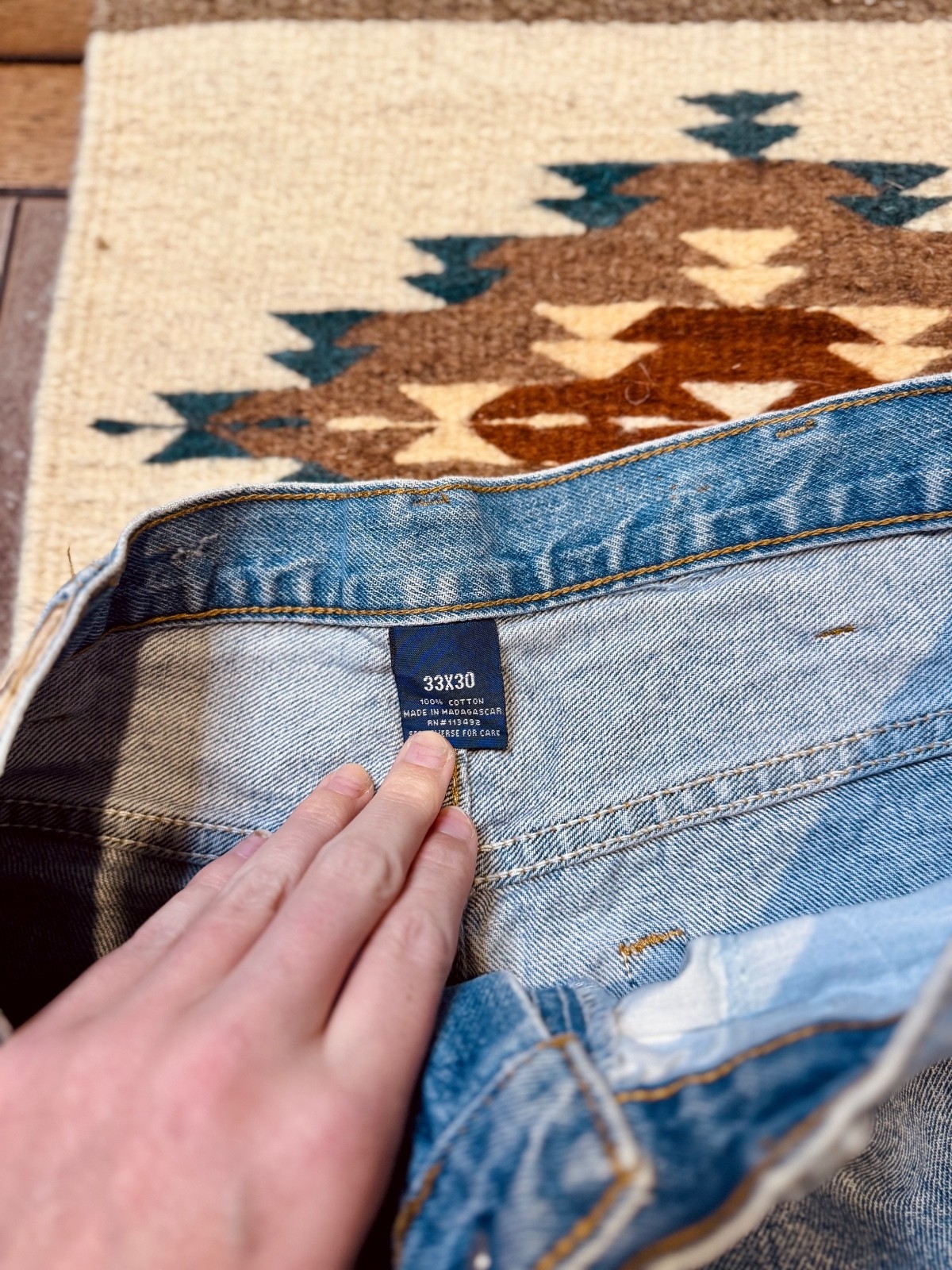 Men’s full blue jeans size 33×30