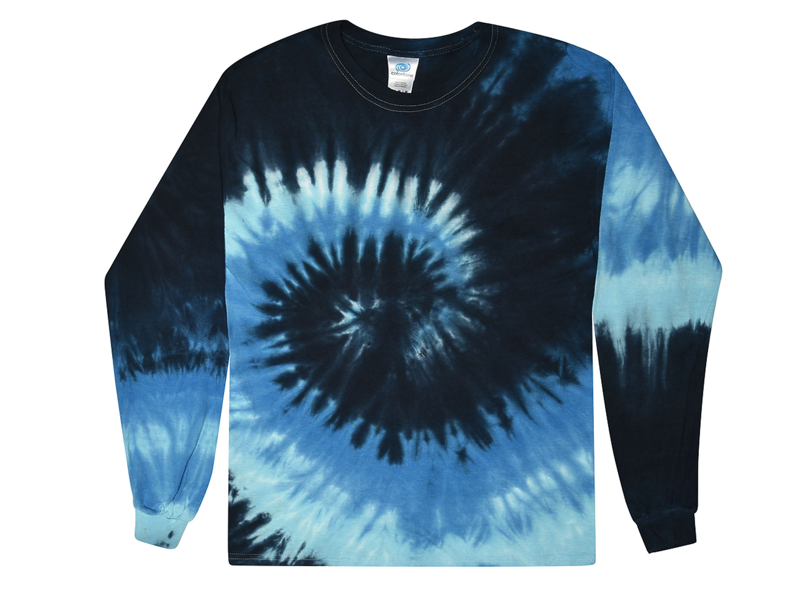 Blue Ocean Long Sleeve Tie Dye T-Shirt Adult & Kids 100% Pre-Shrunk Cotton