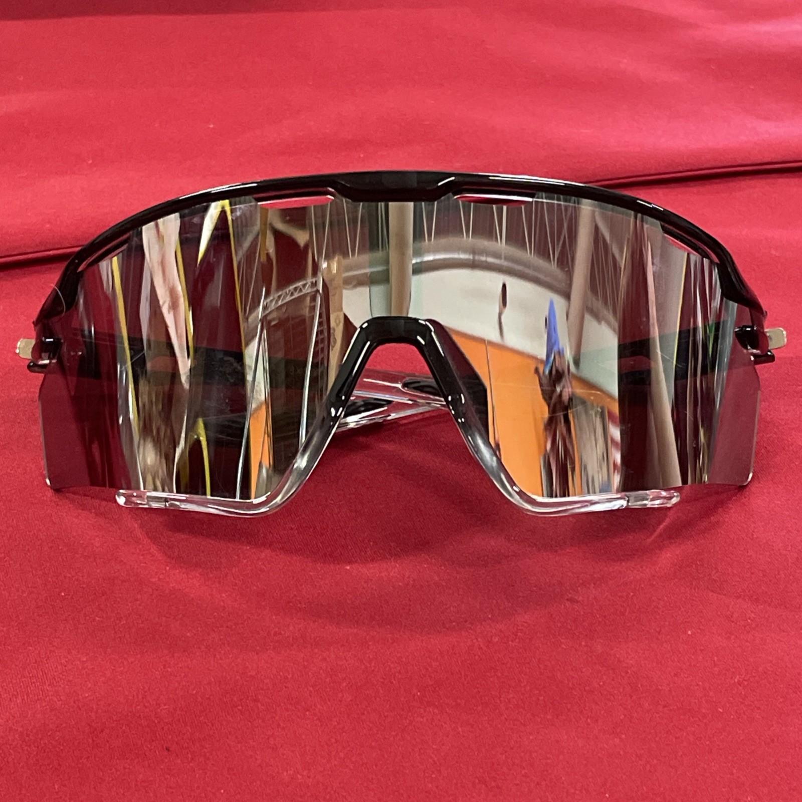 Men’s X Loop Wrap Around Gray Plastic Framed Sport Sunglasses