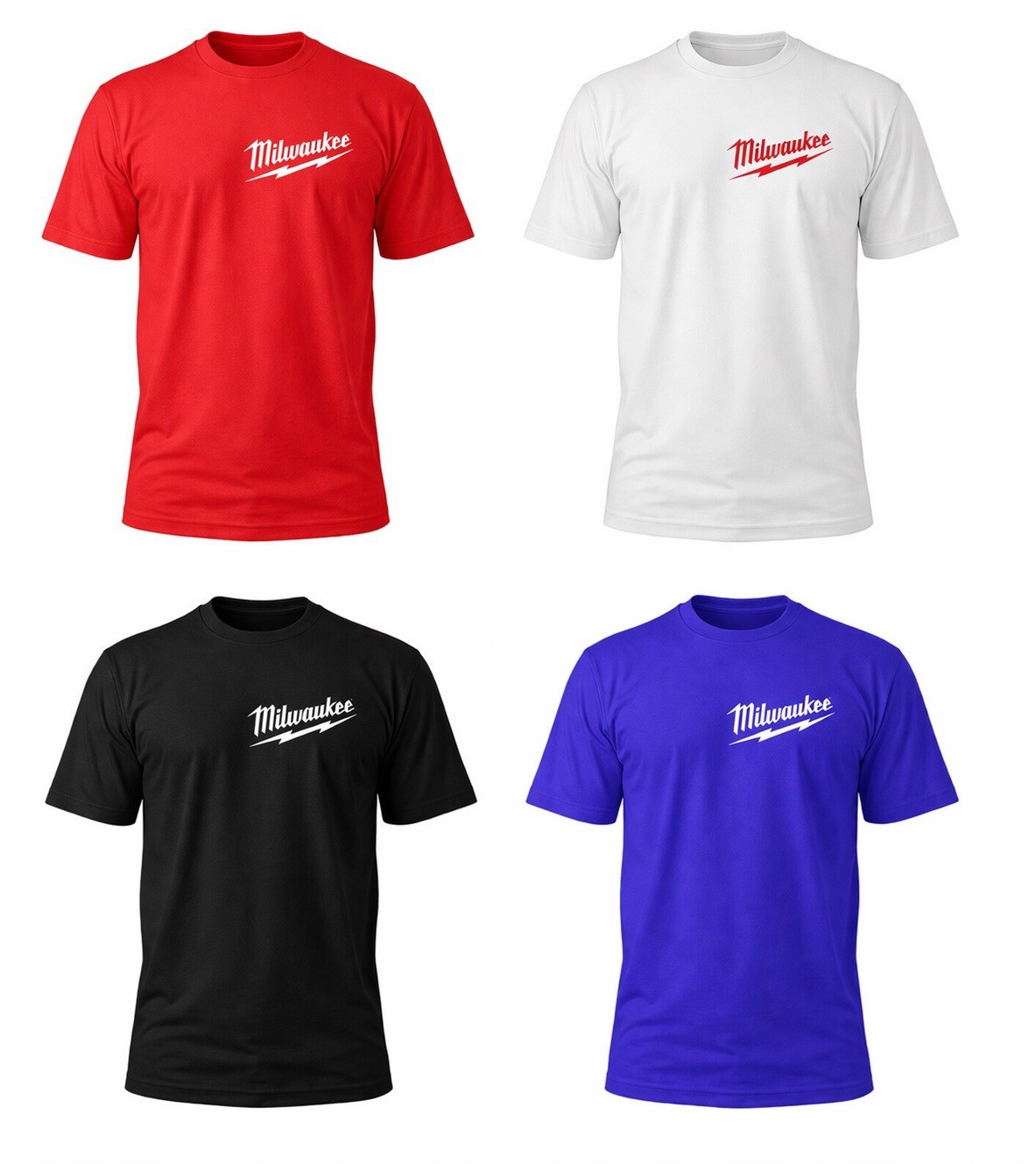 Milwaukee Style T-Shirt Men Cotton Short Sleeve Tee Multiple Colors