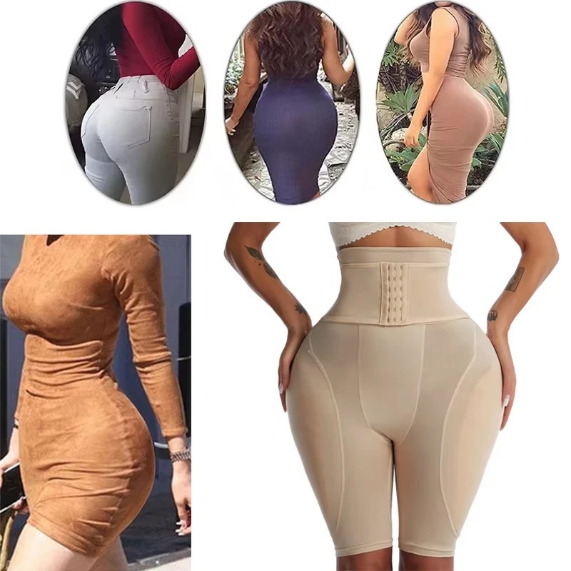 Women High Waist Hip Enhancer Shapewear Padded Butt Lifter Panties Body Shaper