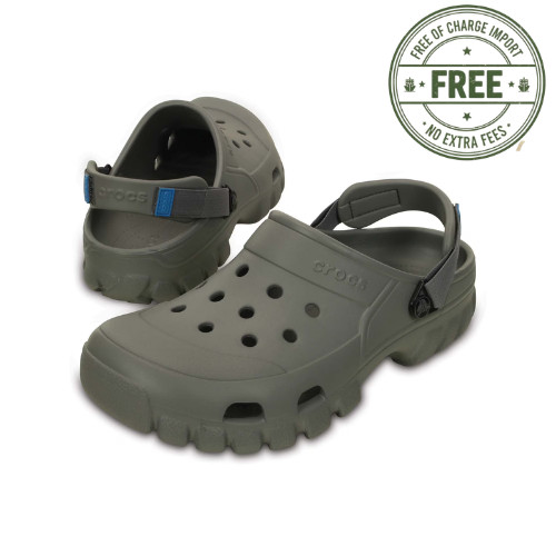 Crocs Men’s Offroad Sport Clogs Comfortable and Lightweight Smoke/Charcoal
