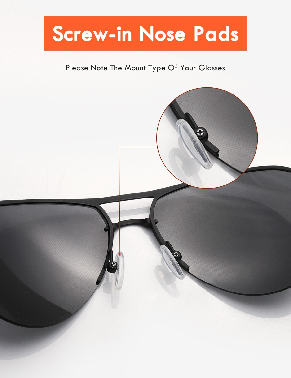 Silicone Replacement Crystal Clear Nose Piece For-Oakley Wiretap 2.0/ Lizard 2
