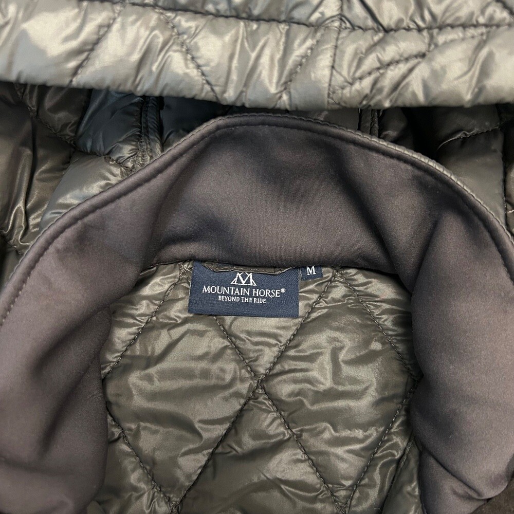 Mountain Horse Cristal Hybrid Jacket Women Size Medium Gray Hooded Full Zip