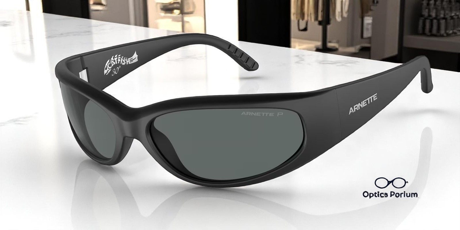ARNETTE AN4302 275881 Catfish Matte Black Grey Polarized 62 mm Men’s Sunglasses