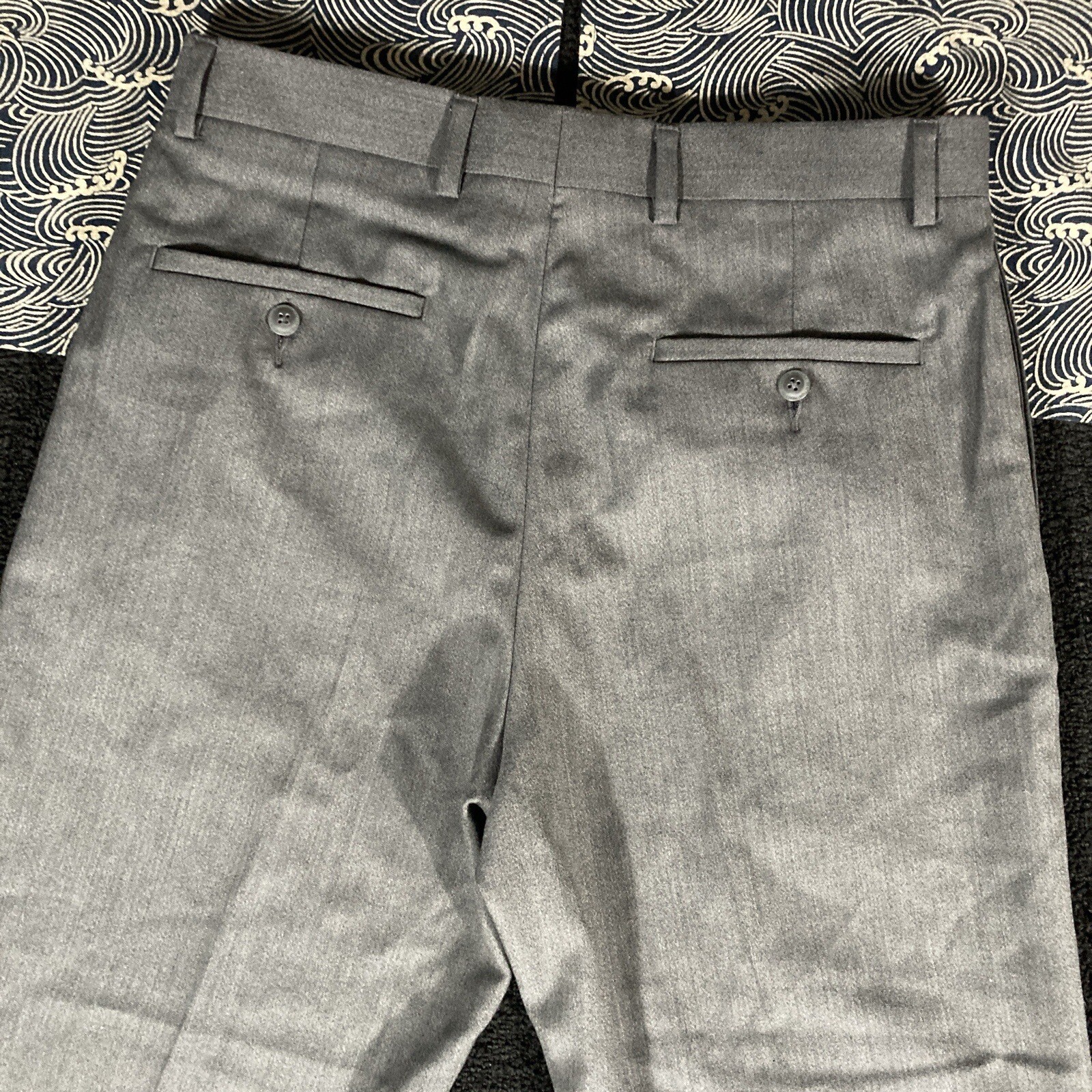 Kenneth Cole Reaction WPL 386 Mens Gray Suit Pants Dress Pants 32 x 29