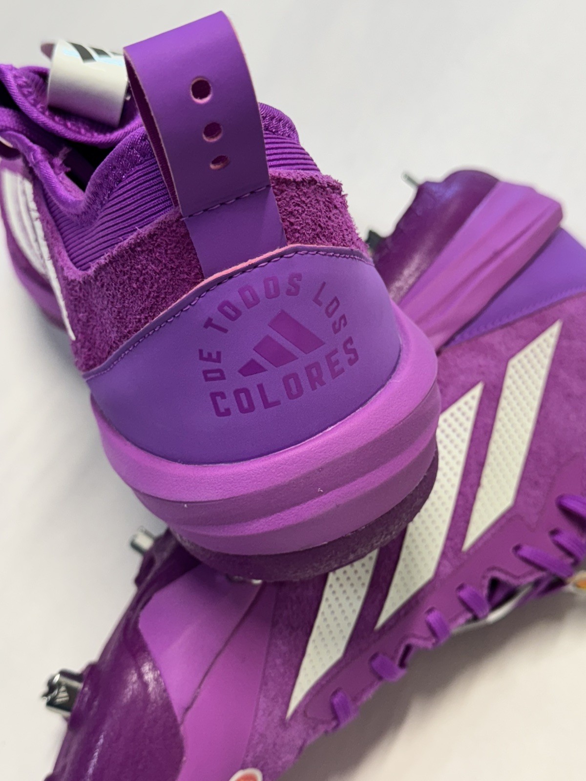 NWT Adidas Adizero Impact BSB Baseball Cleats Metal SOMOS Purple Burst Size 13.5