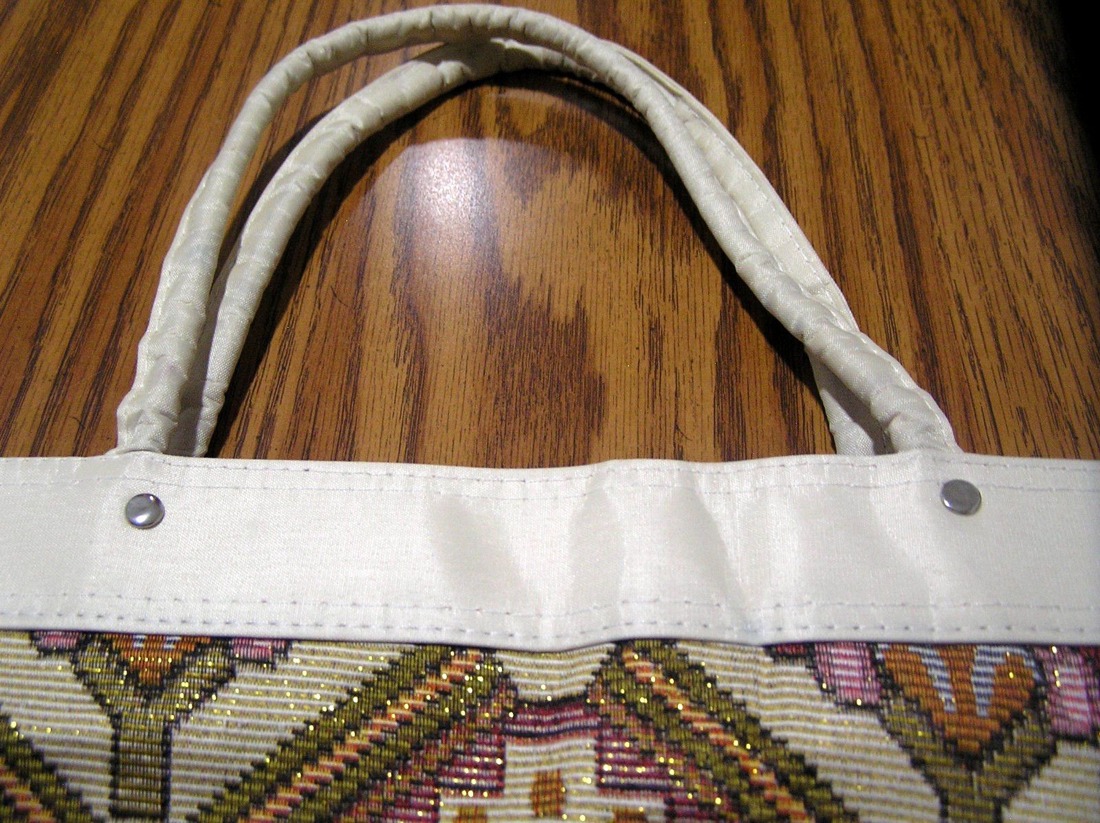 Embroidered “Jerusalem” Tapestry Tote Featuring Geometric Anatolian Patterns