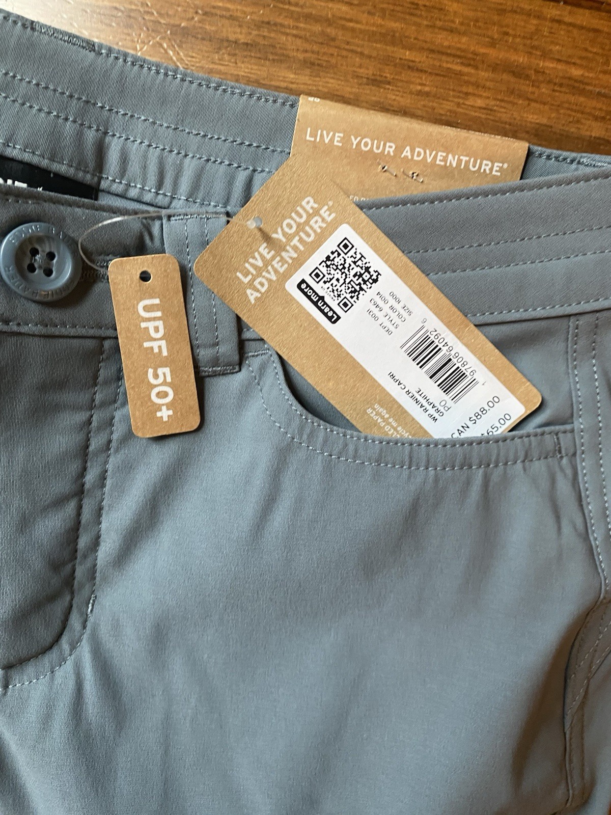 Eddie Bauer Women’s Rainier Graphite Hiking/Outdoor Capri Pants NWT Size 0P