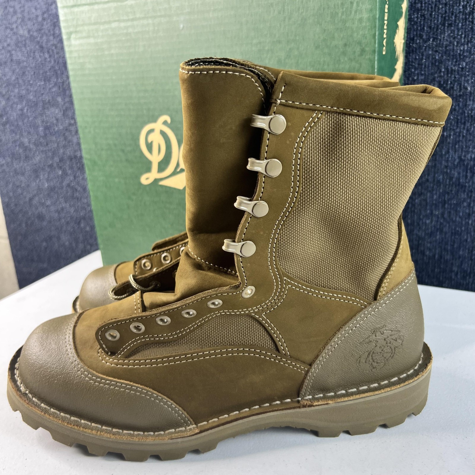 Danner USMC RAT Temperate Boots Mens Size 10 W Coyote Brown Gore-Tex USA 15660X