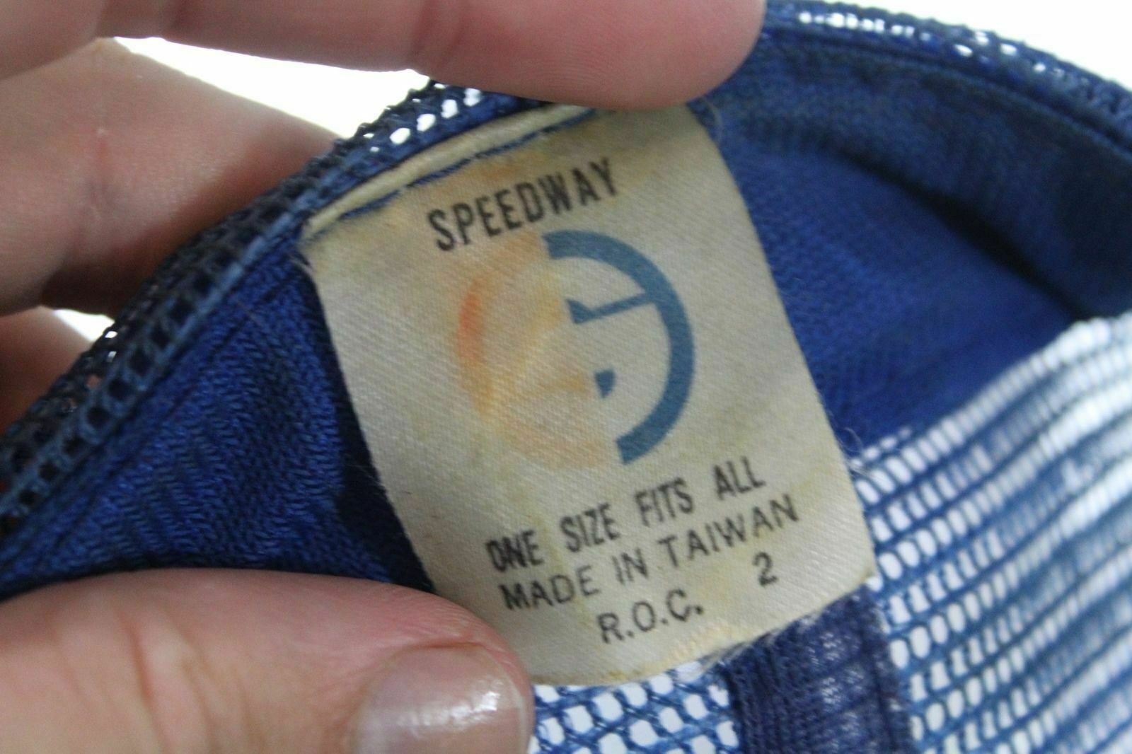 Vintage MCKEES ROCKS FORGINGS INC. Trucker Hat Blue Snapback Cap Speedway 1 Size