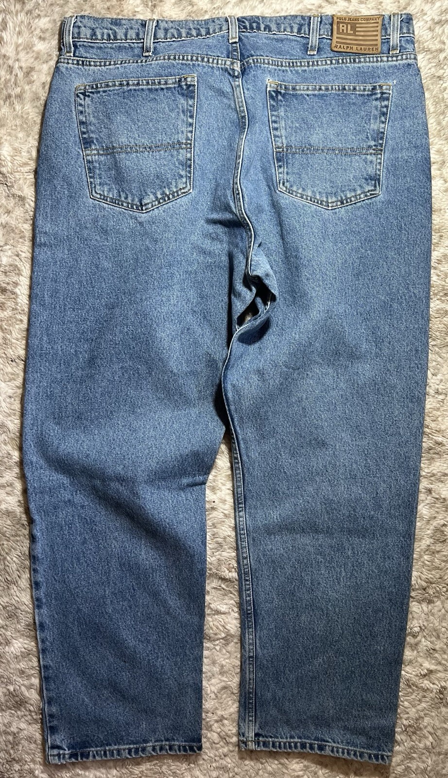 Men’s Polo Jeans Company Ralph Lauren Vintage Relaxed Fit Denim Jeans 40×30