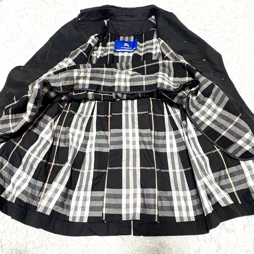 Burberry London Blue Label Trench Coat Black with Liner M