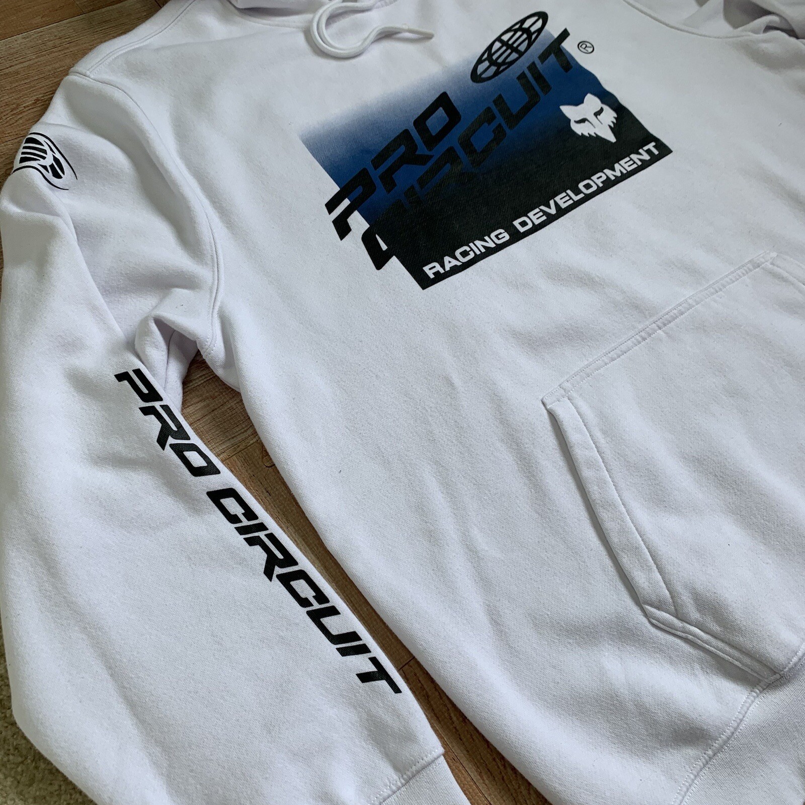 Fox Racing Development Foyl Pro Circuit Hoodie White XXL Sweatshirt Style 30572