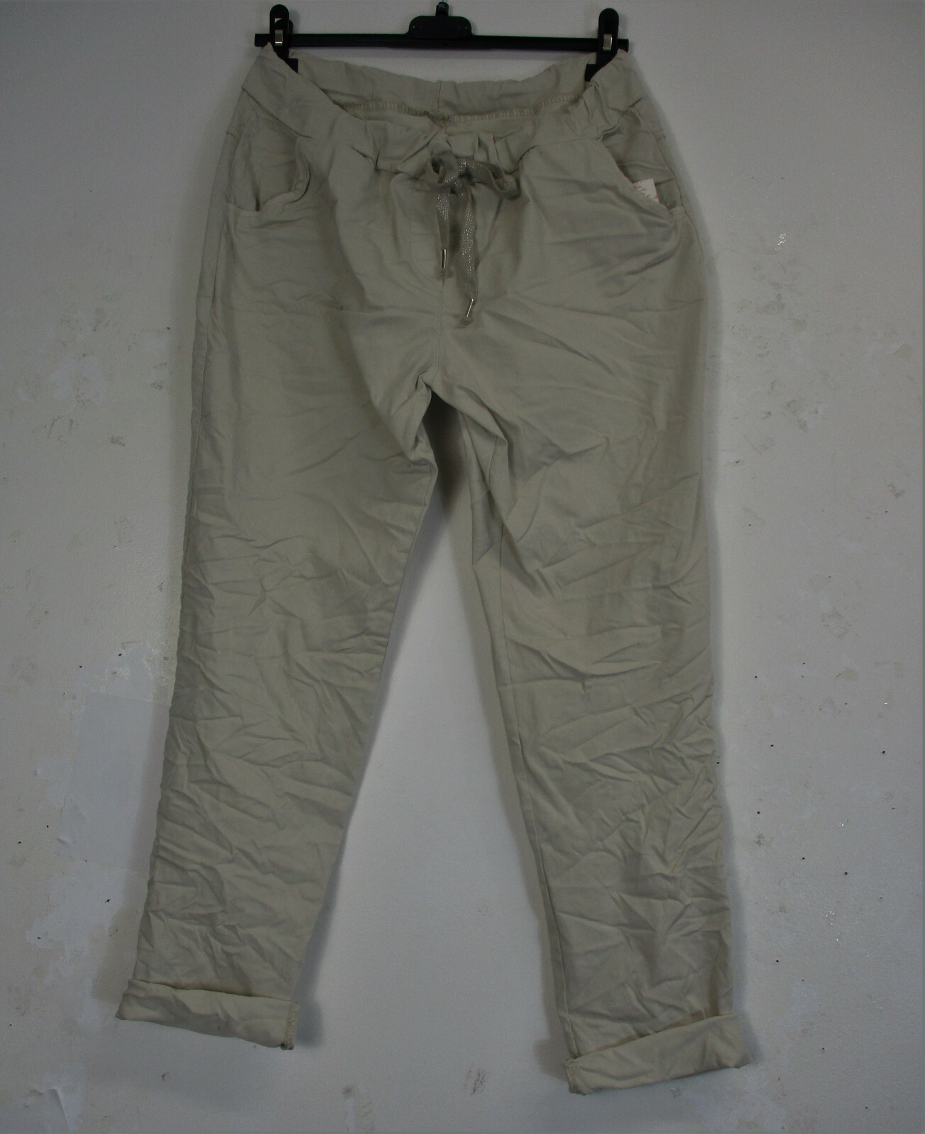 LagenLook Ladies Stretchy 95% Cotton ‘Magic’ Trousers/Pants: Size Reguar & PLus