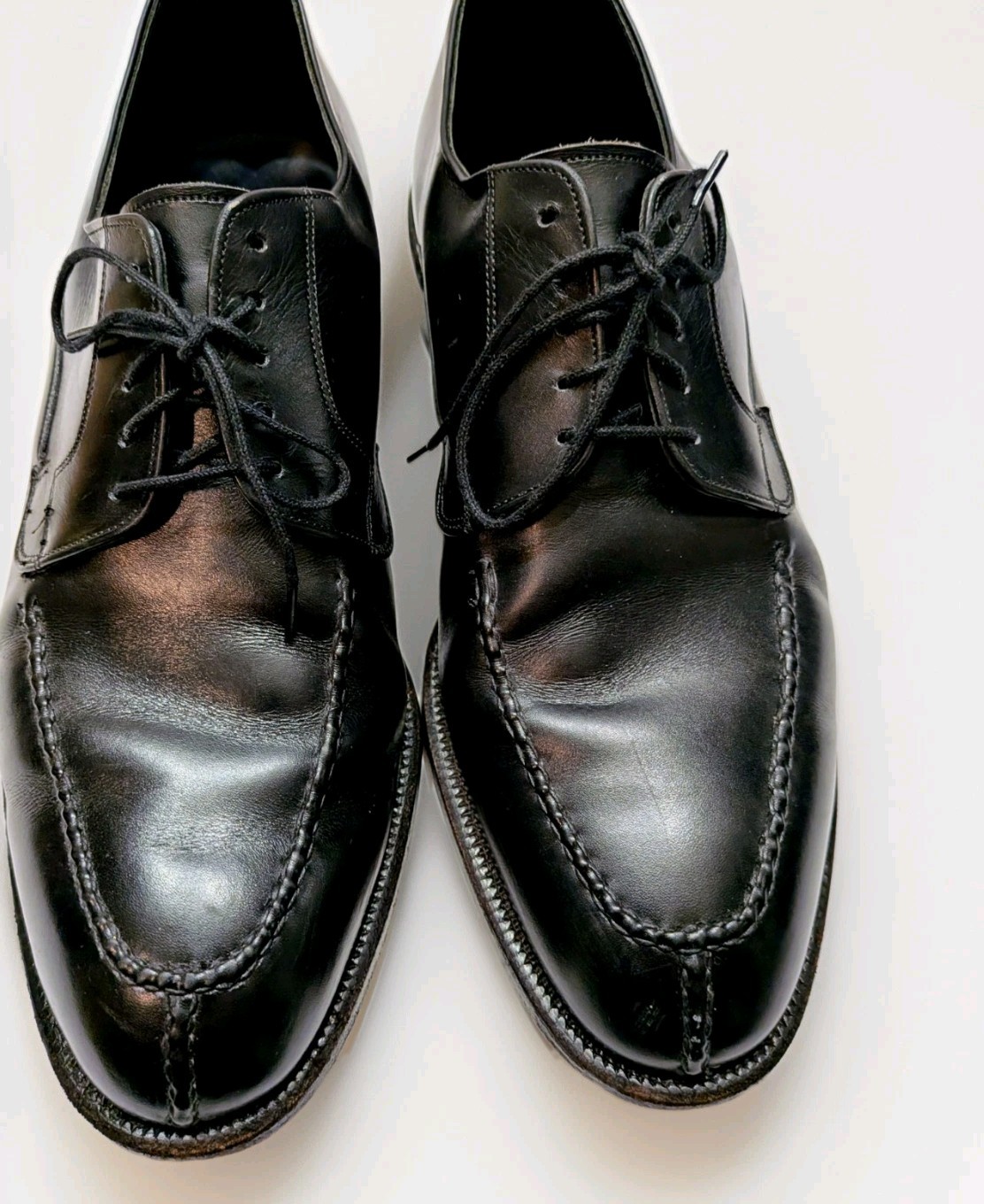 Johnston & Murphy Crown Aristocraft Mens Black Split Toe Oxfords 9 D/B