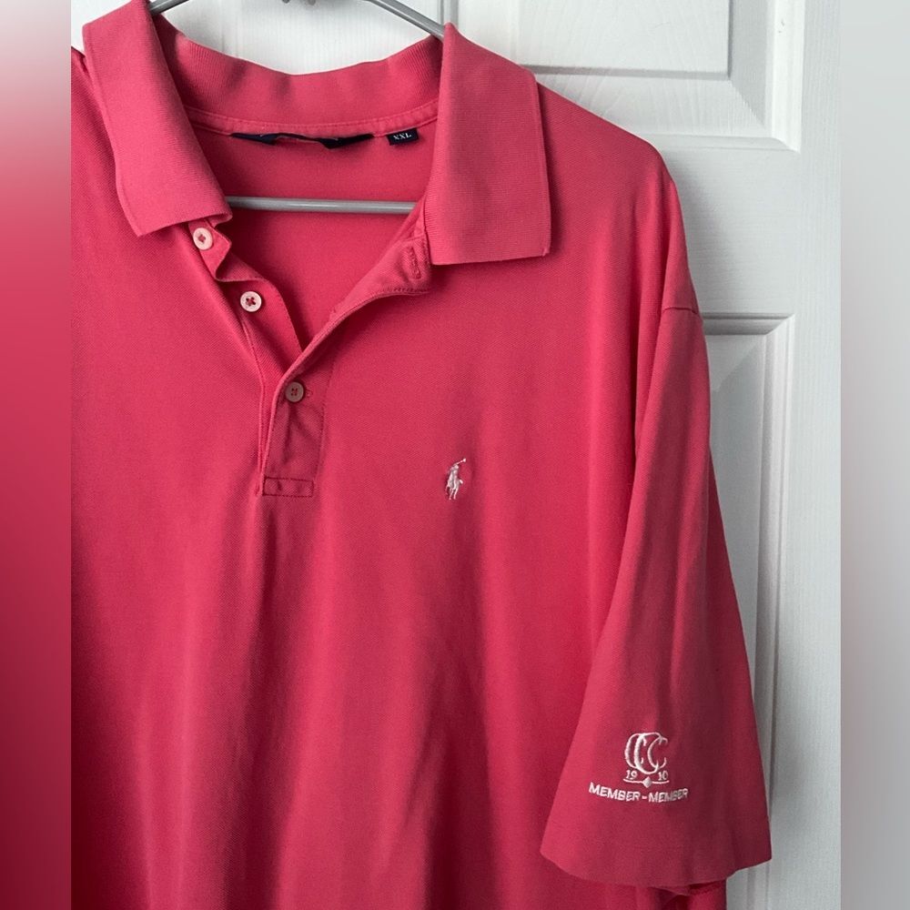 Polo Golf Ralph Lauren Mens Golf Polo Salmon Pink XXL