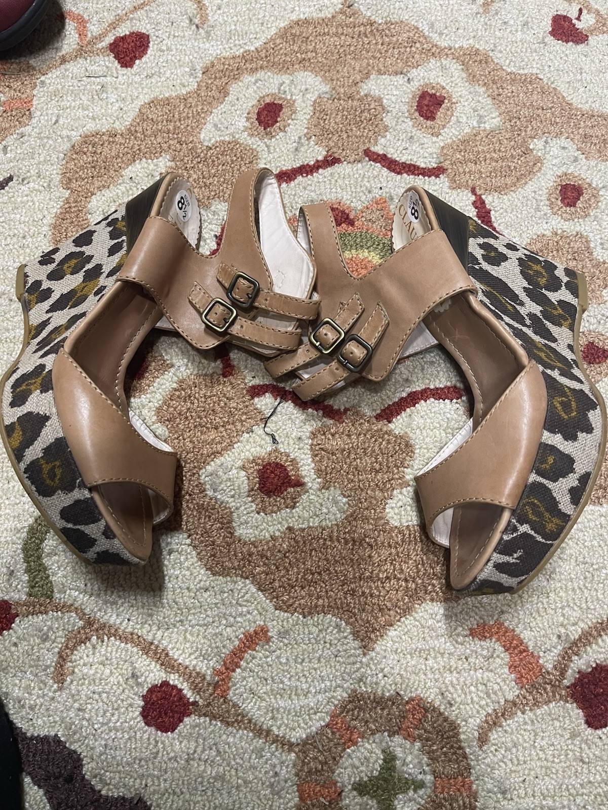 Pre-owned Claudia Ciuti wedges shoes size 8.5