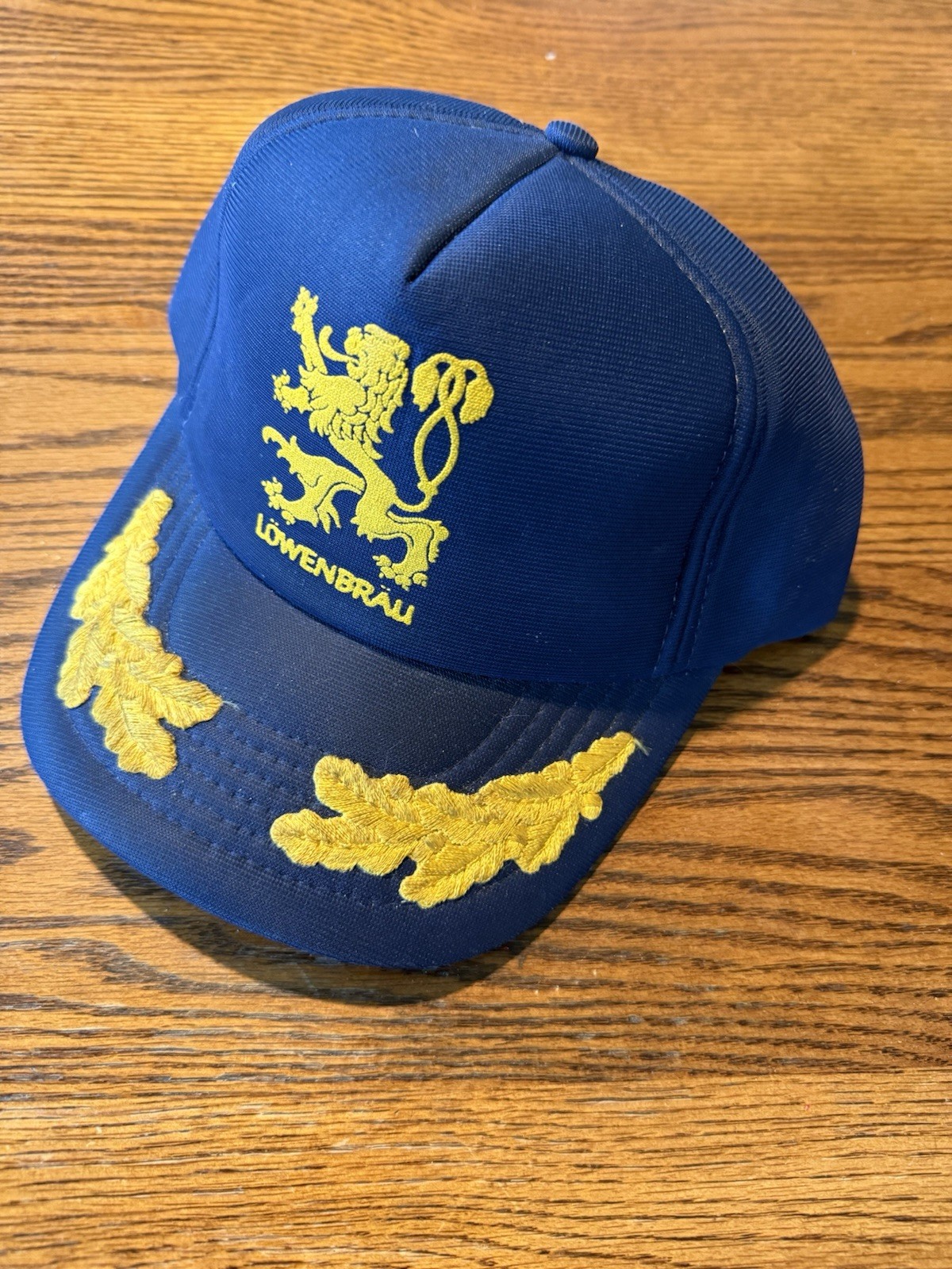 New Vintage 80’s Classic Lowenbrau Beer Blue SnapBack Trucker Hat Nice Collector