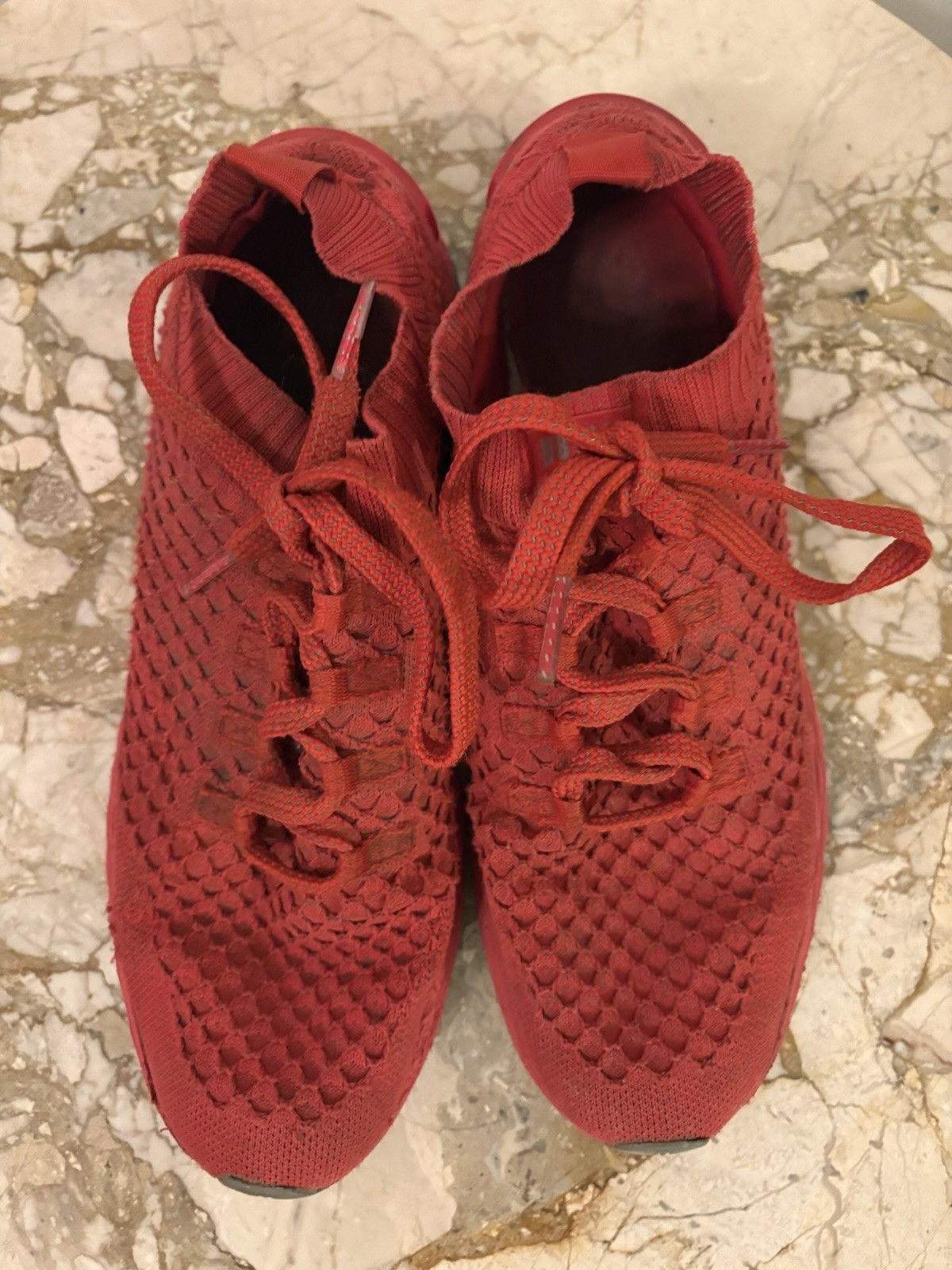 NoBull All Day Knit Runner Red Athletic Running Training Shoes Mens Size 11 US