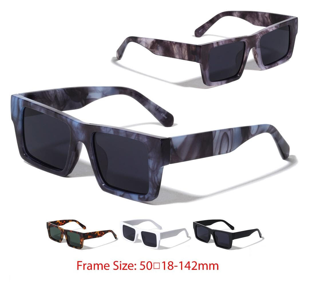 Hip Hop Men Sunglasses Thick Frame Classic Shades Retro Square Outdoor Driving