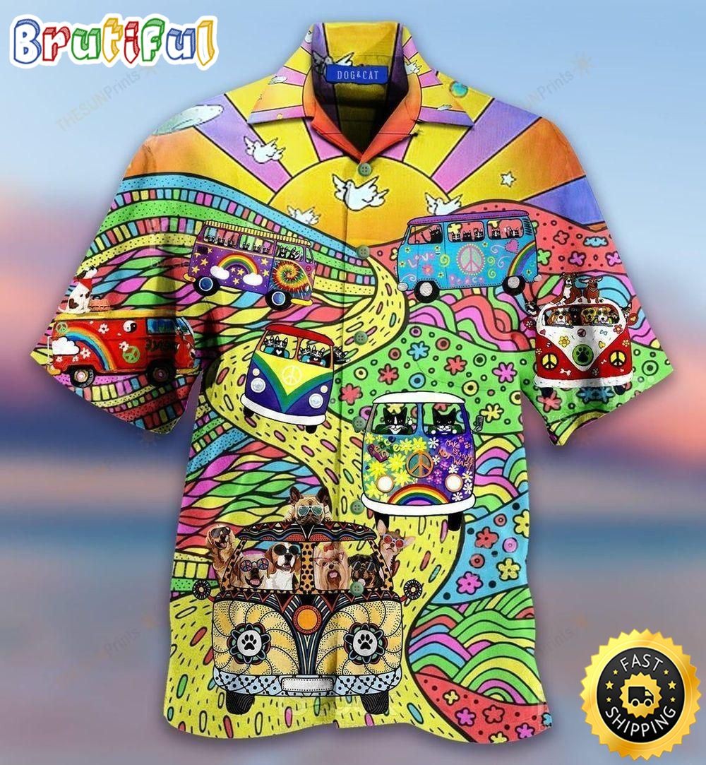 Multicolor Amazing Design Hippie Hawaiian Shirt