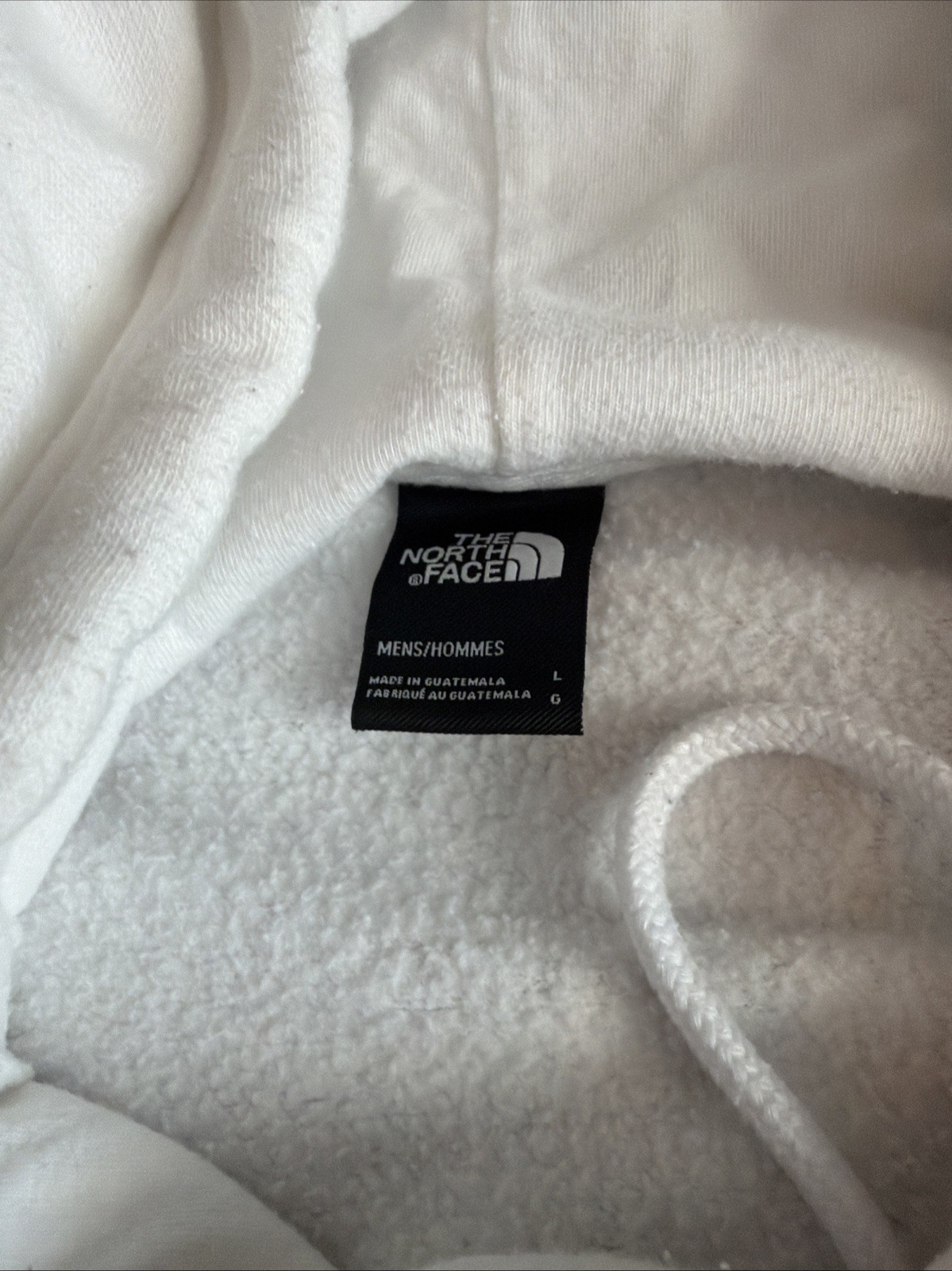 North Face Men’s Hoodie Large White